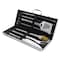 Hastings Home BBQ Grill Stainless Steel Tool Set Grilling Accessories Aluminium Storage Case wit Spatula, Tongs 382618HVS - alternate 1
